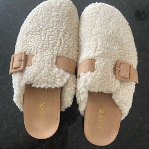 JCREW Sherpa Clogs Size 9